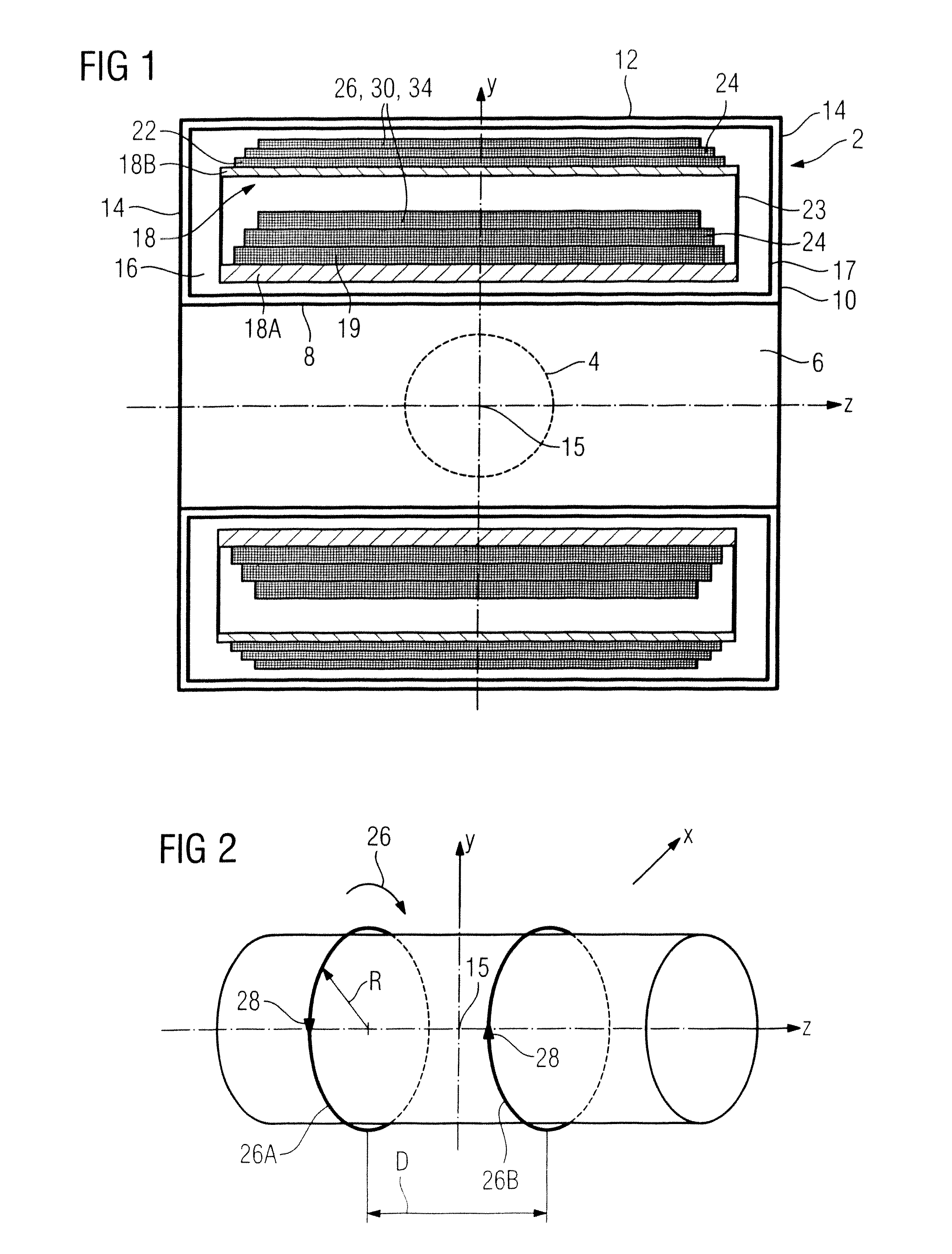 Superconducting, actively shielded magnet