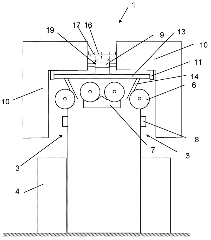 Textile machine with mounting and fixing means for second cable carrier guide