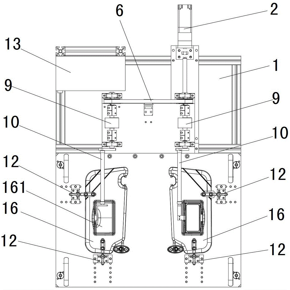 Lens cover turning-over fatigue testing machine for visor