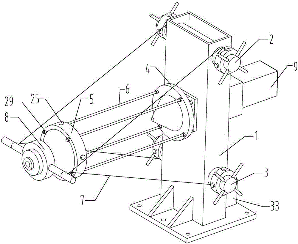 Derusting and lining pouring integrated machine for interior of centrifugal pipe