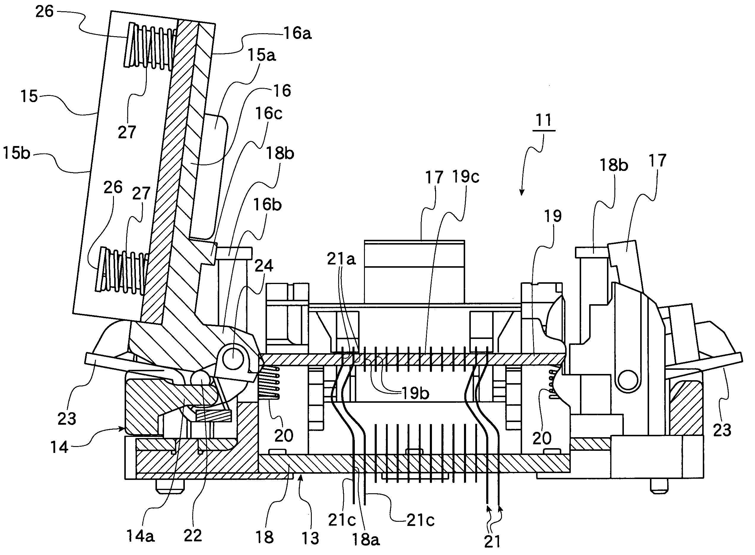 Socket for electrical parts