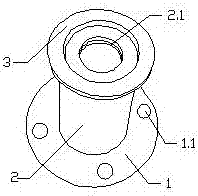 Wear-resistant heat-insulation flanged pipe fitting