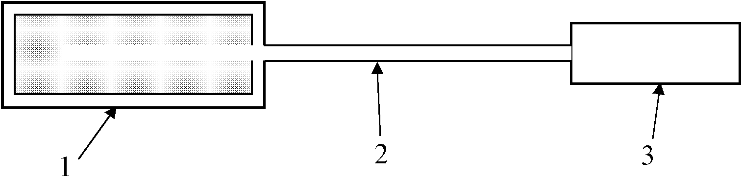 Optical fiber coupled radiation detector used for slow neutron measurement