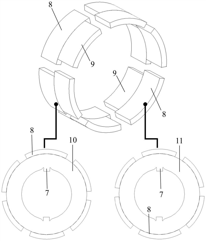 Rotor Pole Segmented Permanent Magnet Synchronous Motor and Its Electromagnetic Vibration Weakening Method