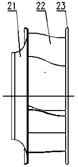 Non-volute backward centrifugal ventilator