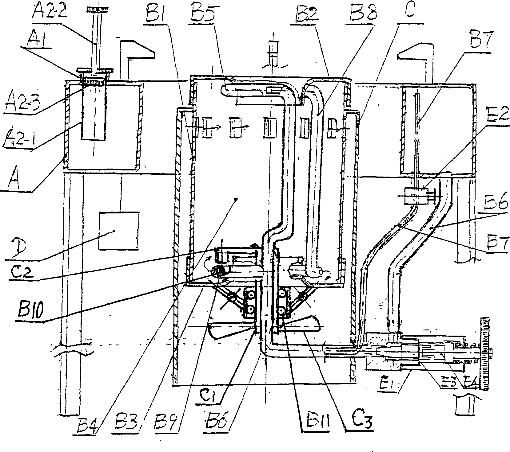 Liquid fuel gasifier with self-driven fan