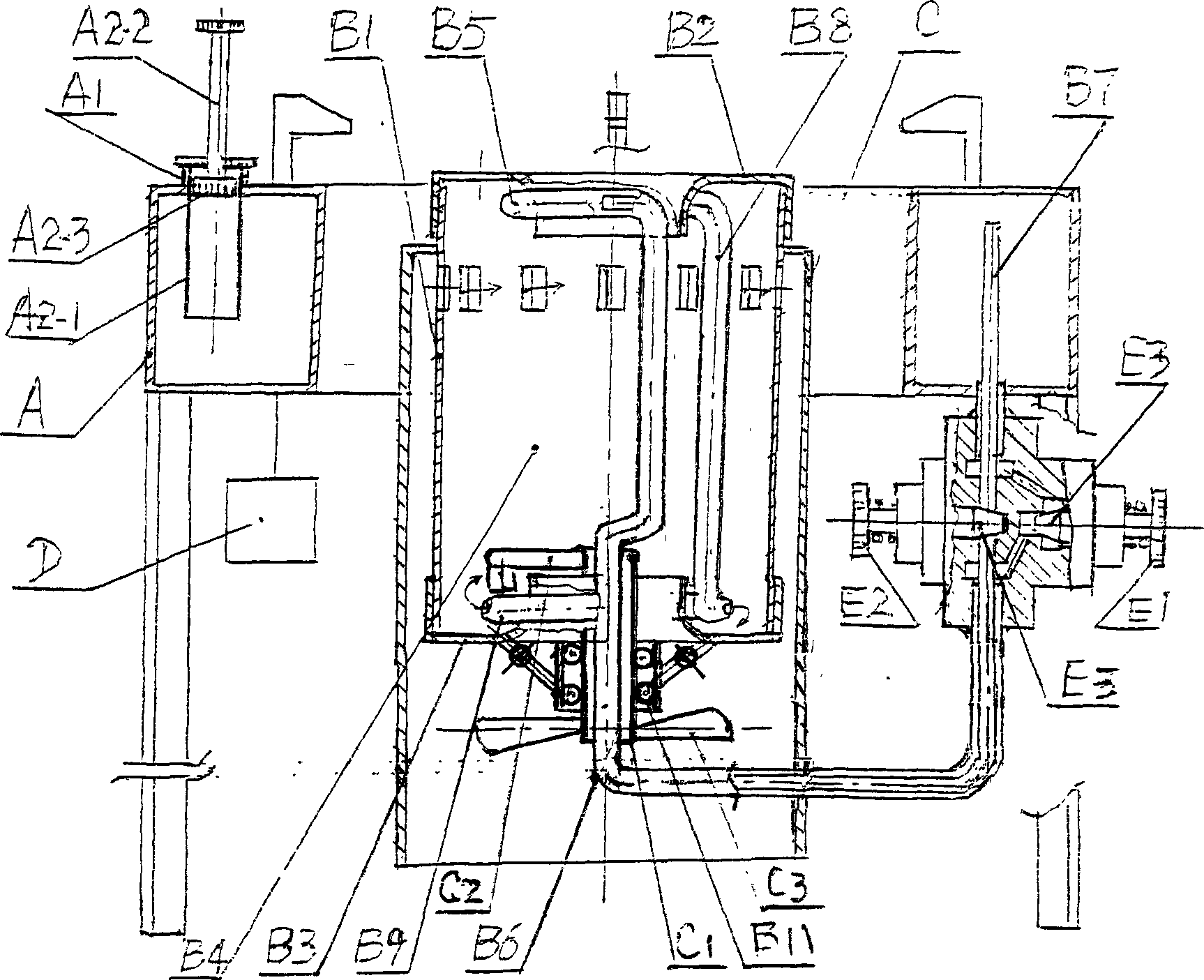 Liquid fuel gasifier with self-driven fan