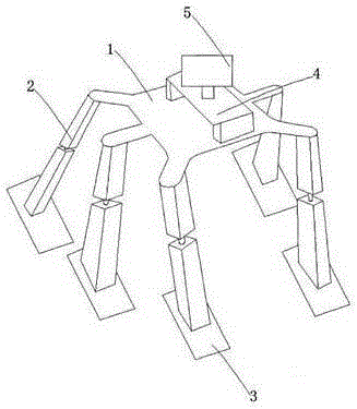 Mobile climbing type image acquisition detection robot