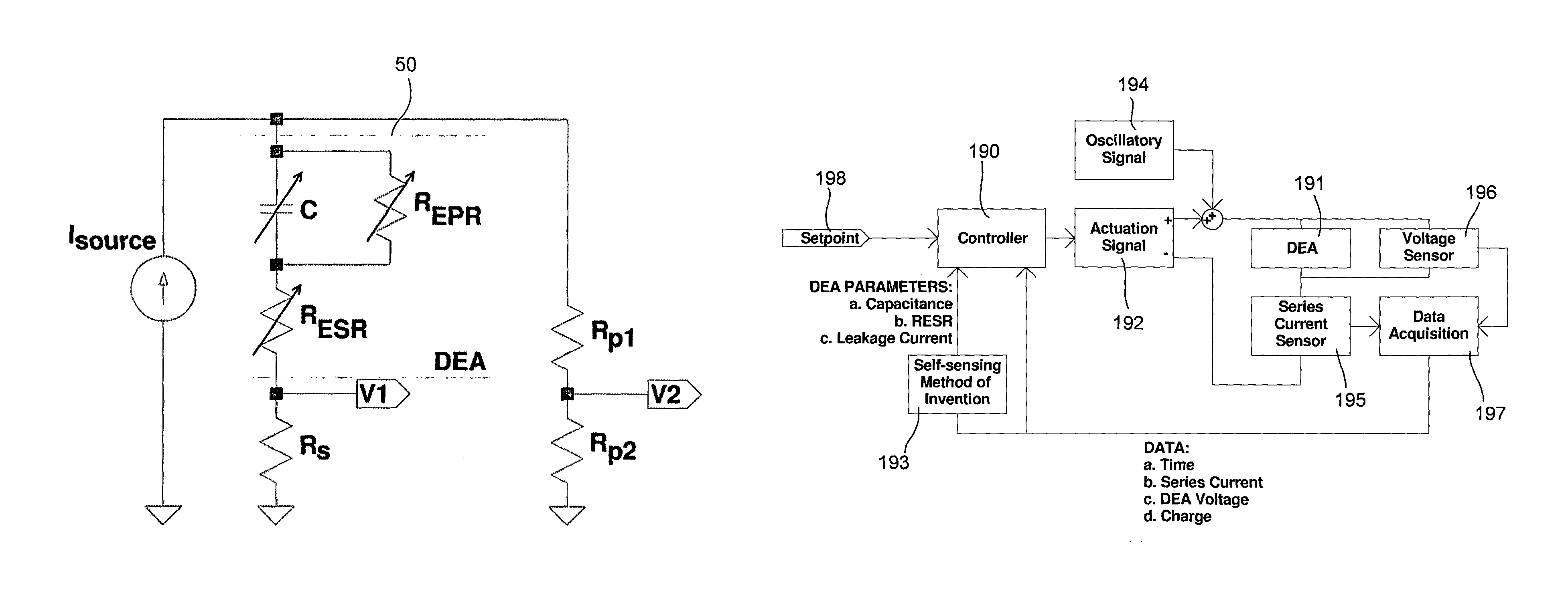 Dielectric elastomer self-sensing using plane approximation