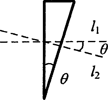 Laser feed-back displacement sensor based on frequency locked double-frequency laser