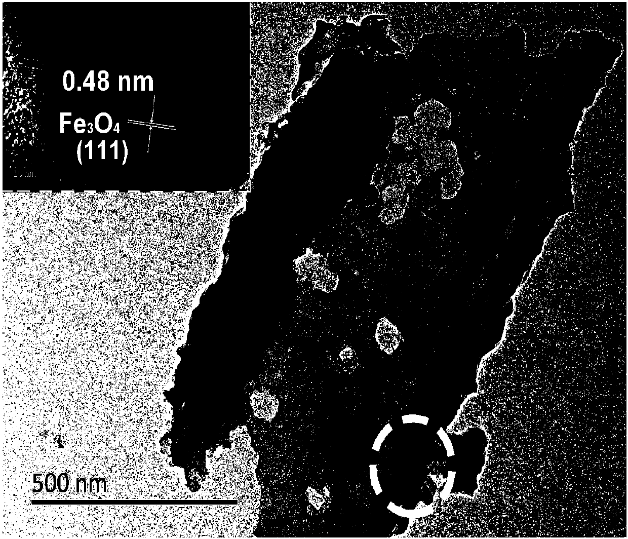 Preparation and application of non-noble metal nitrogen-doped hollow carbon nanotube electrocatalyst