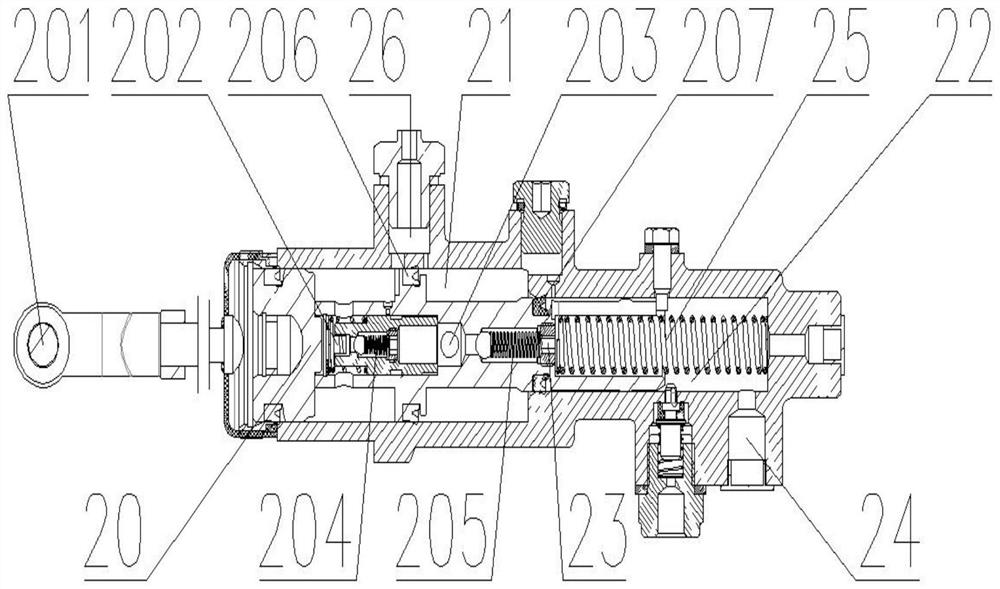 Brake control mechanism and tractor