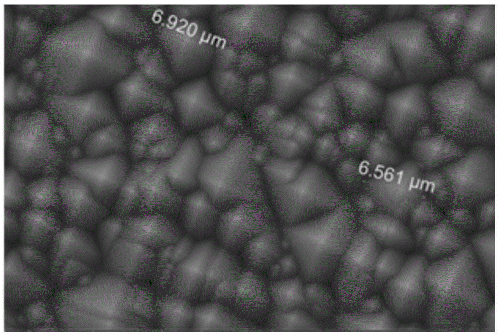 Control method for controlling suede dimension of monocrystalline silicon heterojunction solar battery cell