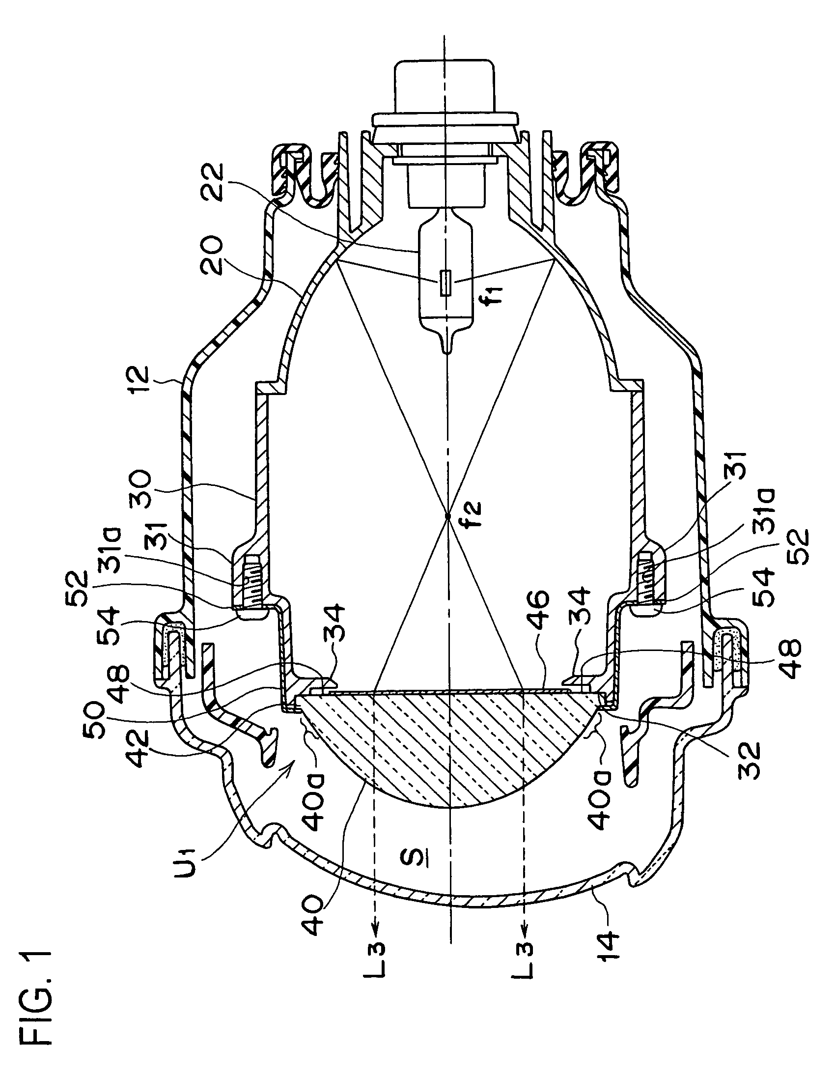 Vehicular infrared light radiating lamp