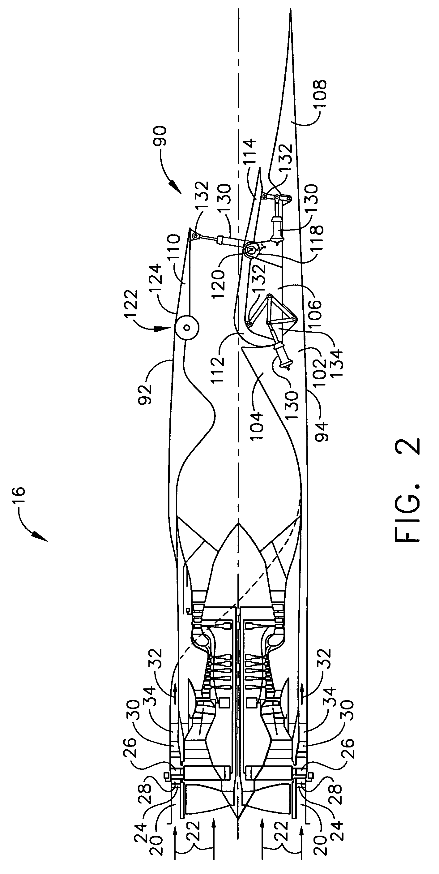 Methods and apparatus for flade engine nozzle