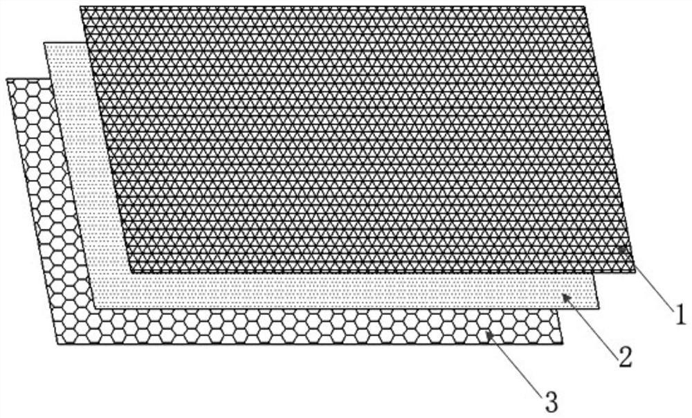 Degradable antibacterial nanofiber non-woven fabric composite filter material and preparation method thereof