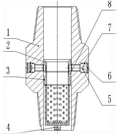 Petroleum drilling top drive safety valve protecting joint