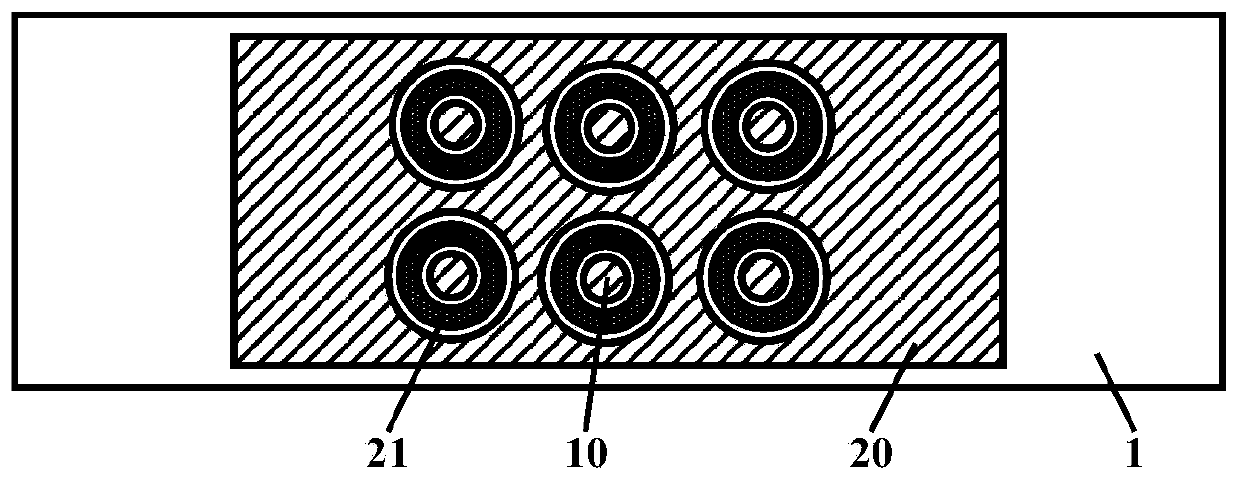 Circumferential dual-concave surface negative-electrode reinforcement arc straight-slope grating-structure light-emitting backlight source