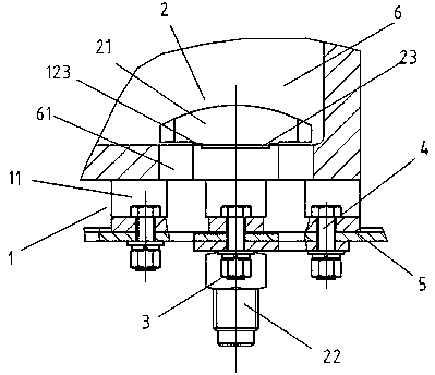 Spin lock fixing device capable of locking longitudinally or horizontally placed shelter