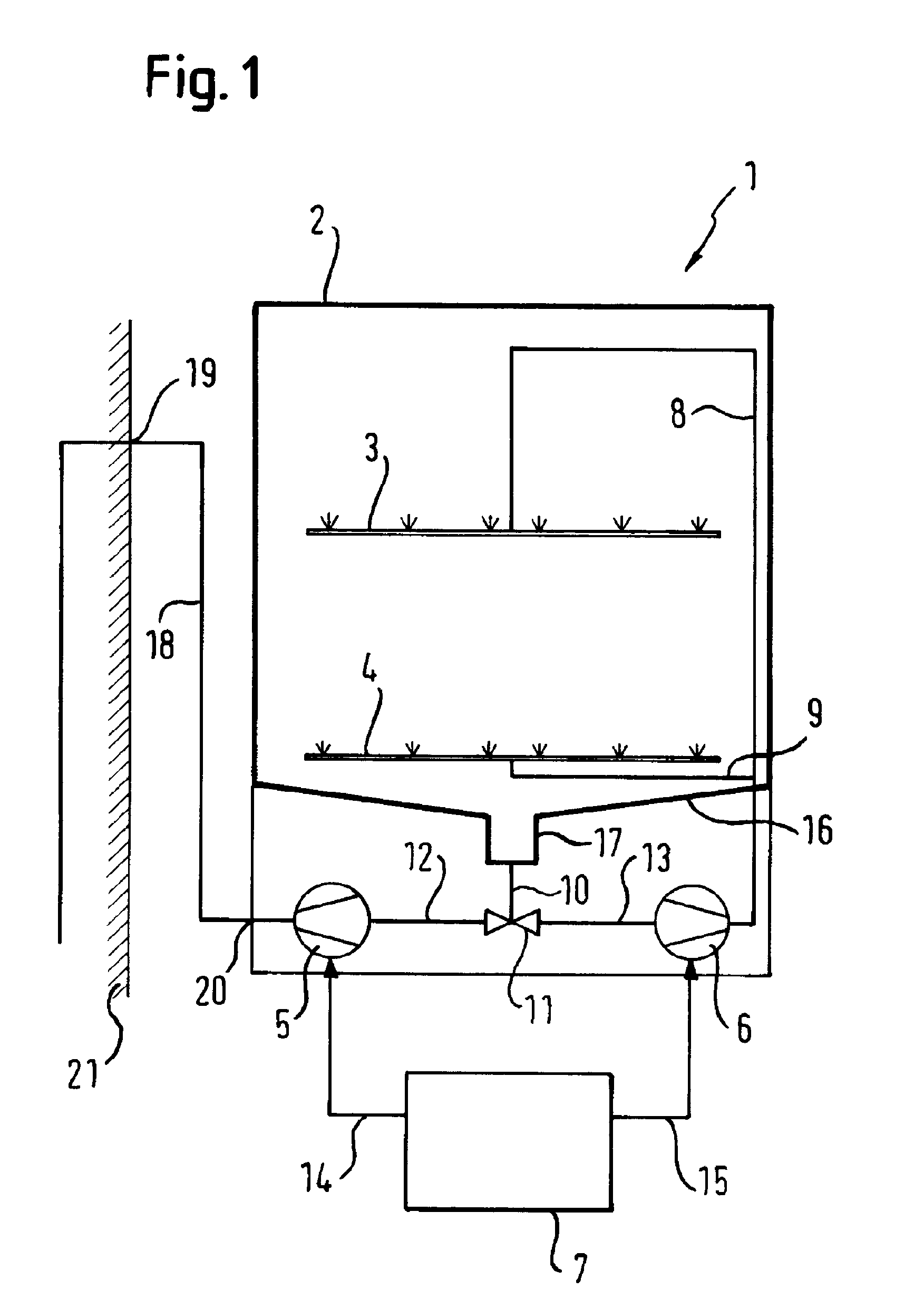 Dishwashing machine with a pump with a brushless permanent magnet motor