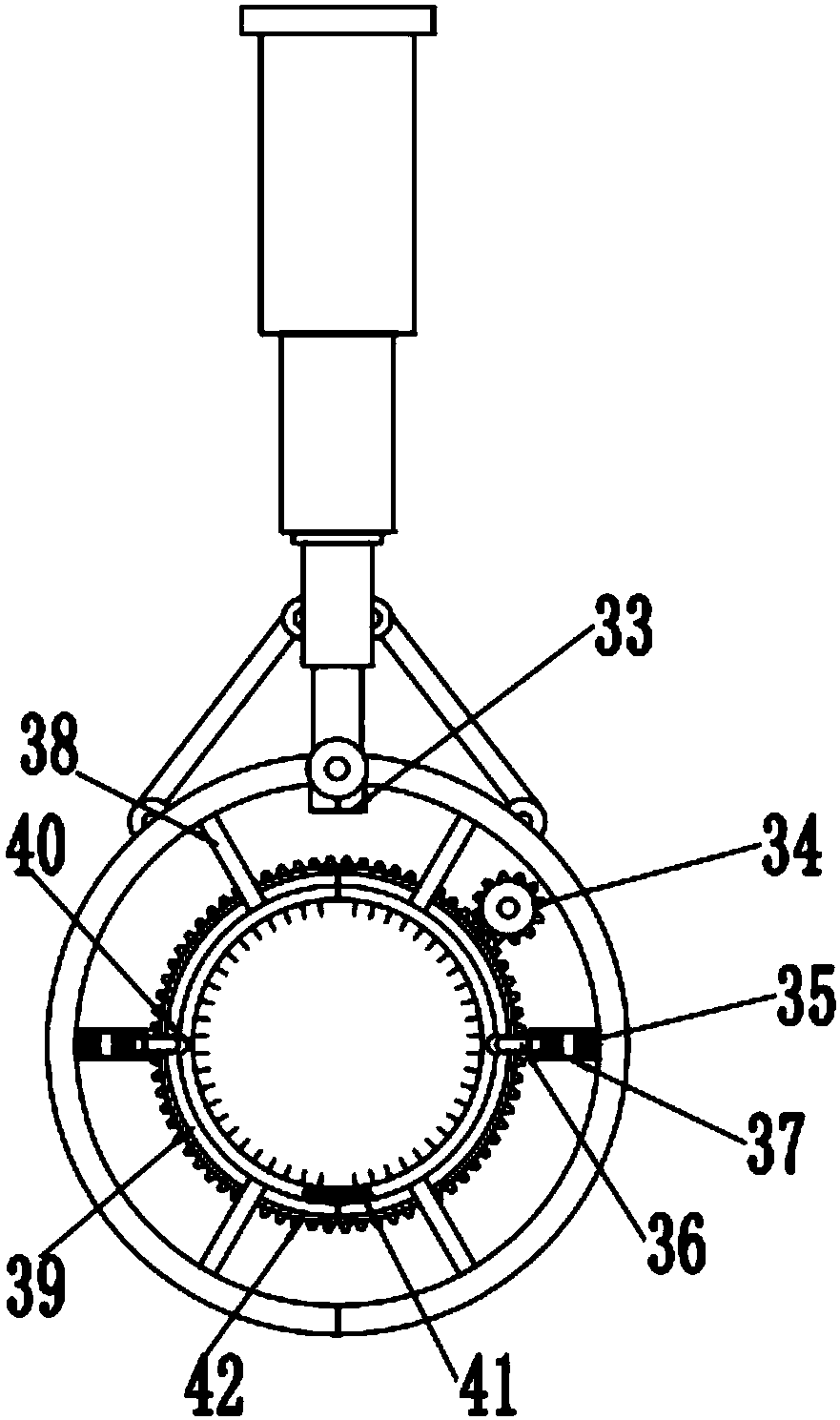 Efficient steel pipe cleaning device