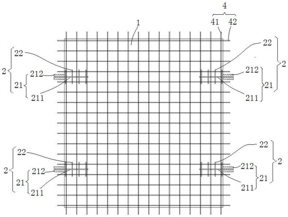 Support-free prefabricated floor slab with brackets