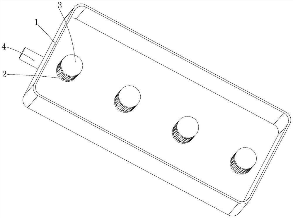 Water-cooled motor shell detection device