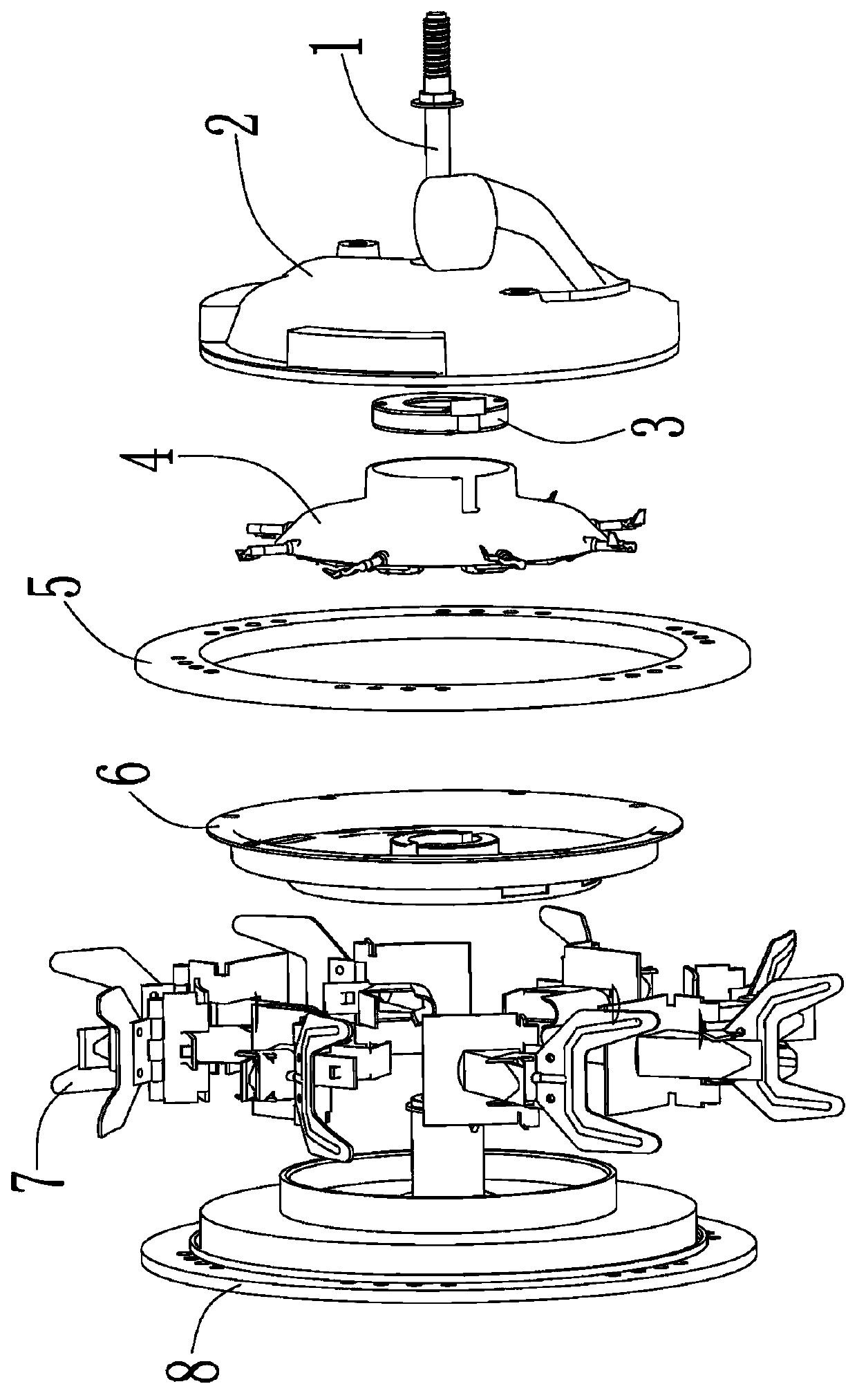 Single-pressure sliding type hill-drop planter with adjustable row spacing