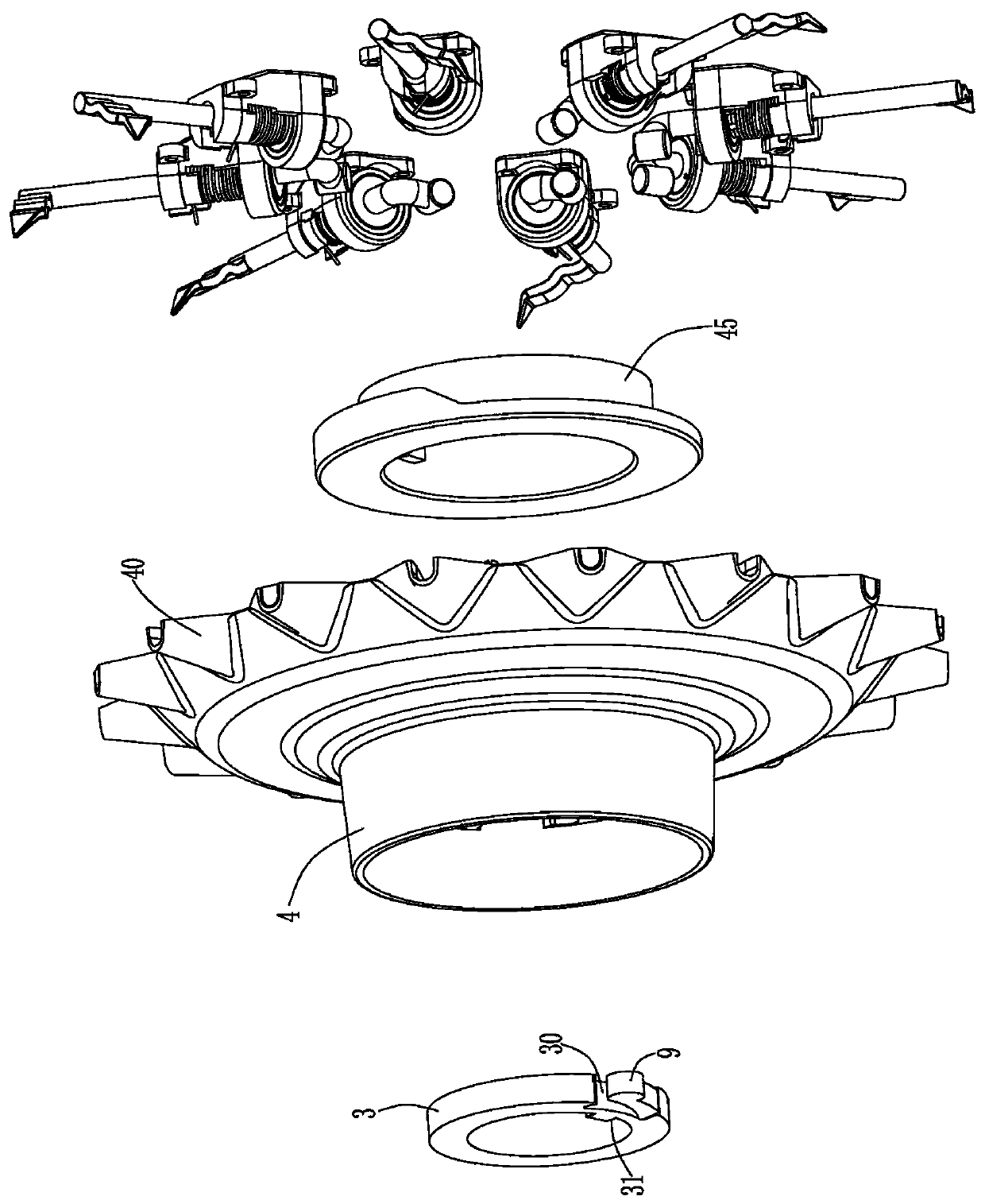 Single-pressure sliding type hill-drop planter with adjustable row spacing