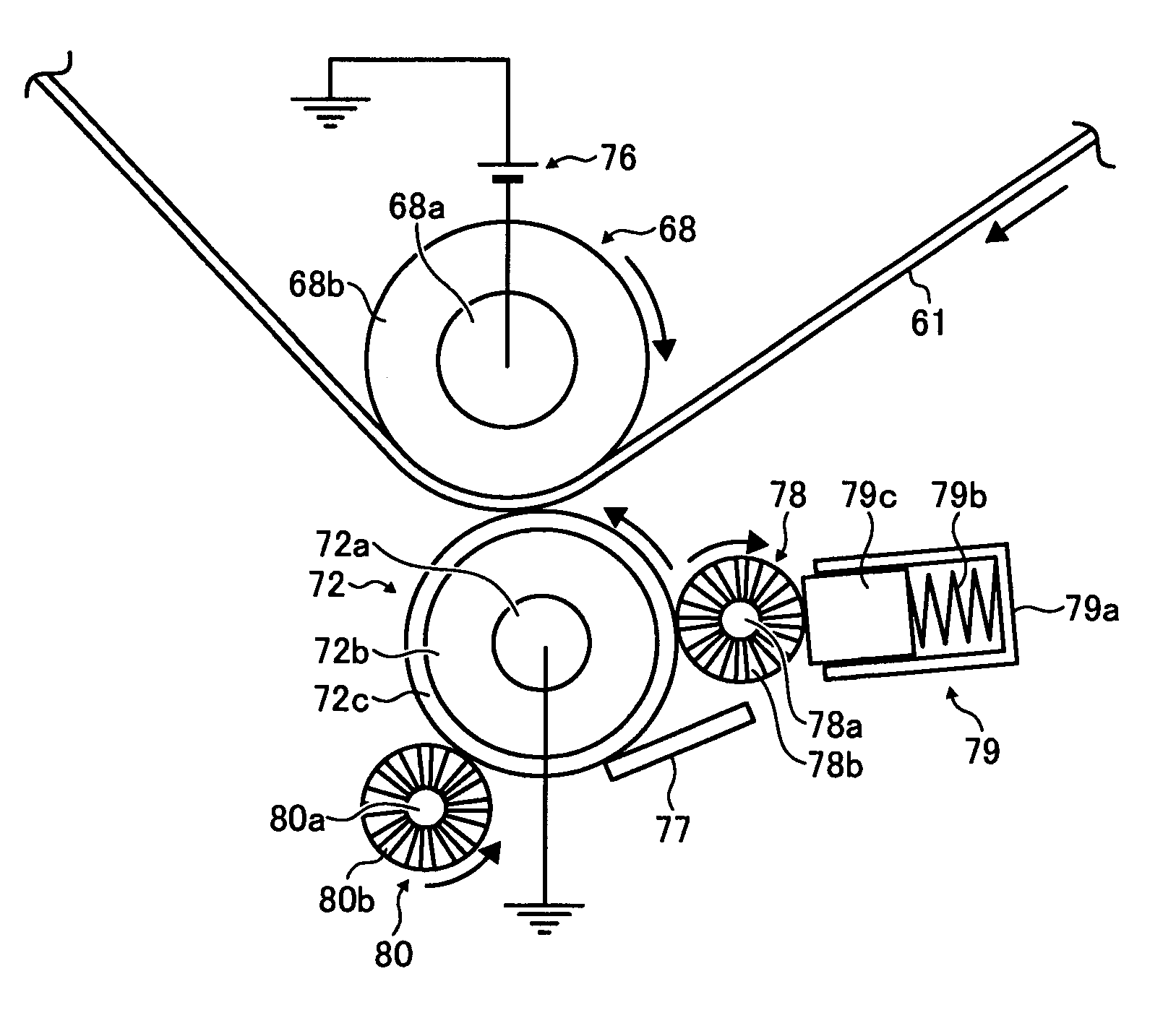 Transferring device having two devices for cleaning a transferring member, and image forming apparatus