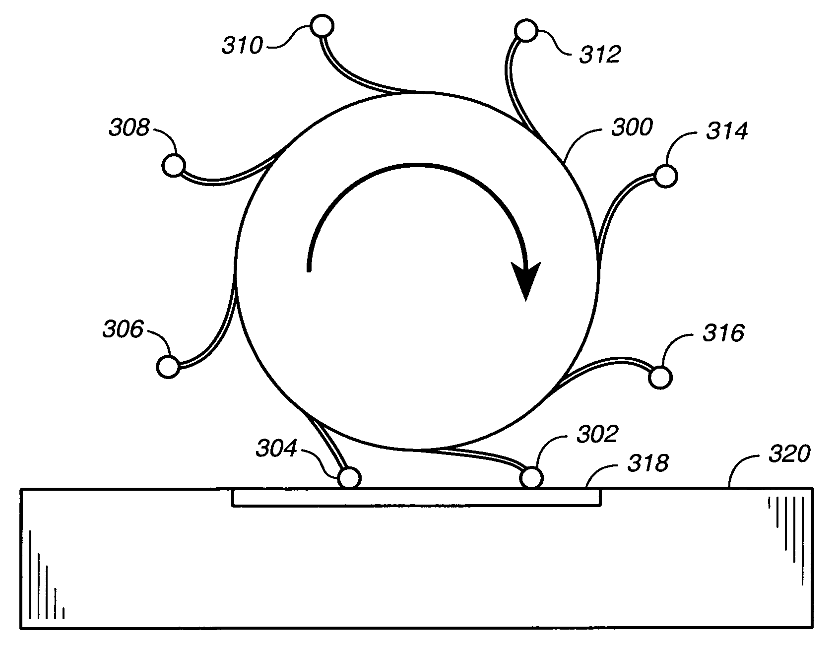 Structure having nano-fibers on annular curved surface, method of making same and method of using same to adhere to a surface