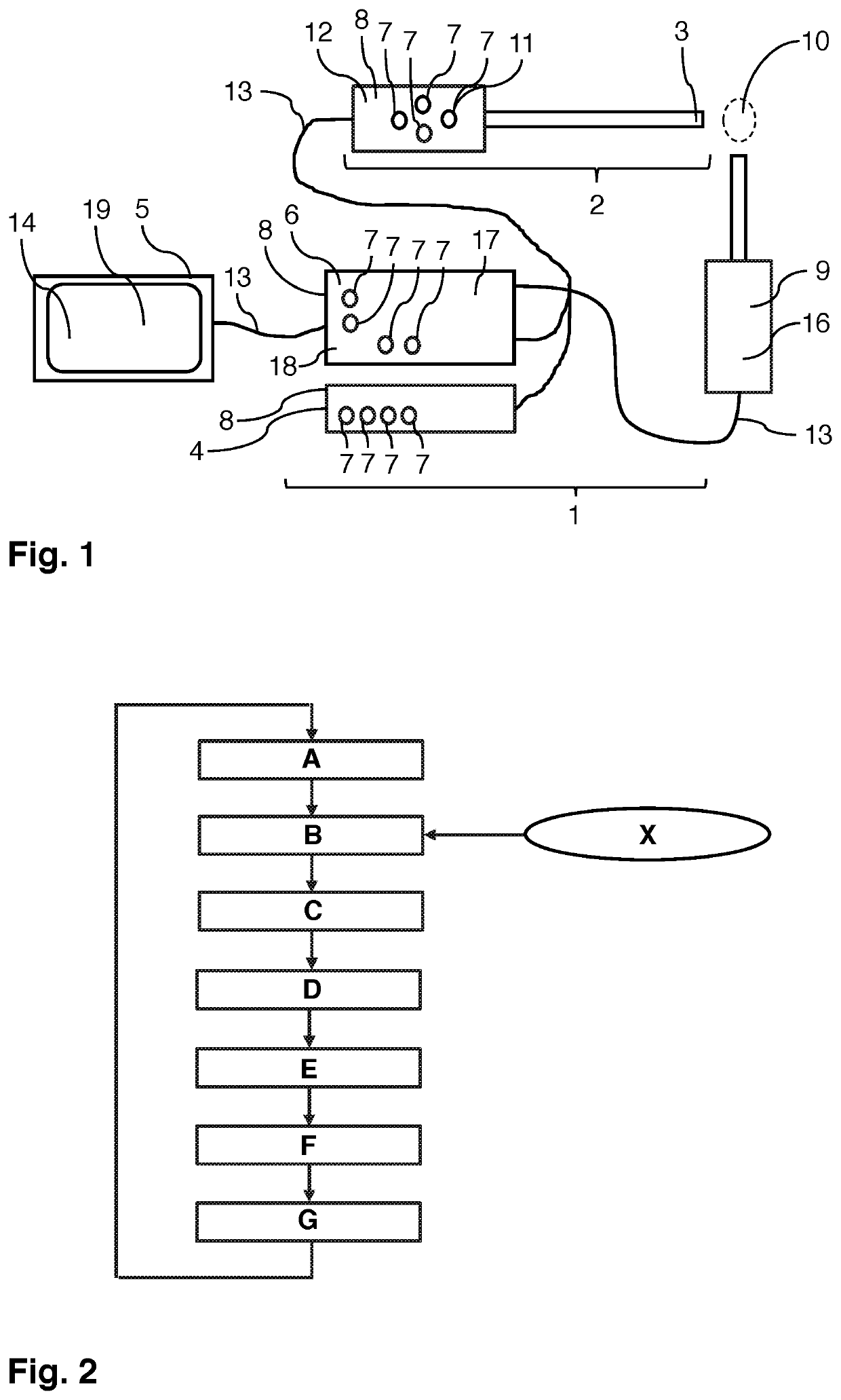 Method for adaptive functional reconfiguration of operating elements of an image acquisition system and corresponding image acquisition system