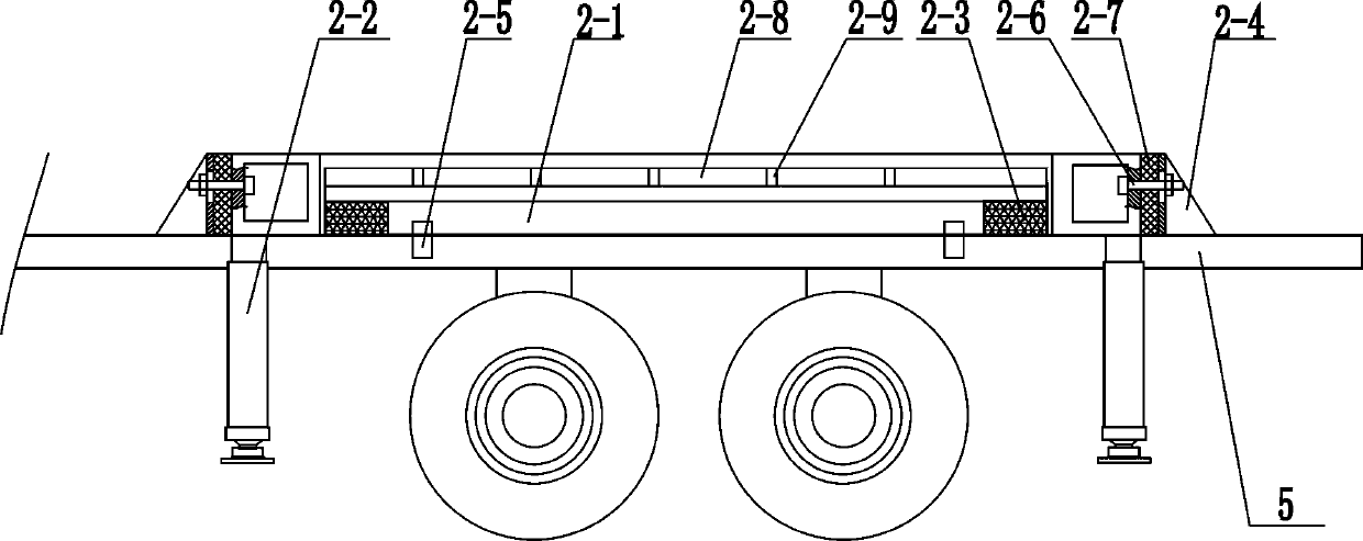 On-board theodolite cabin self boarding and alighting structure