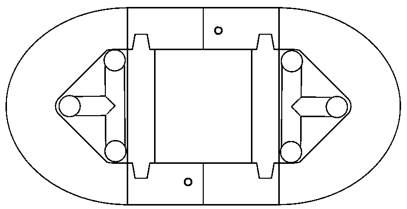 Traffic facility rod-column-combined car-collision-resistant facility structure