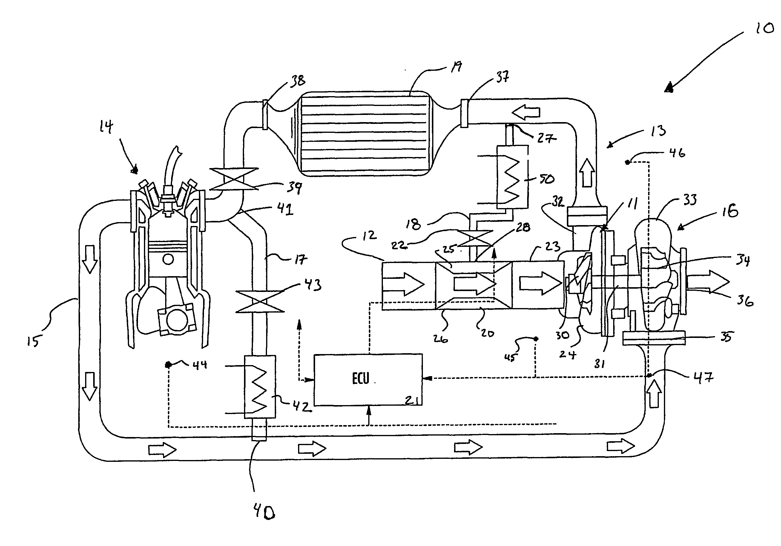 Surge control system for a compressor