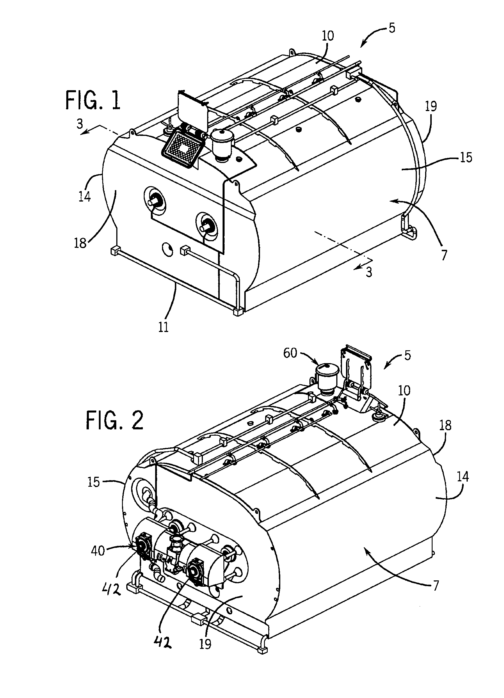 Food Processing Vat With Heat Exchangers