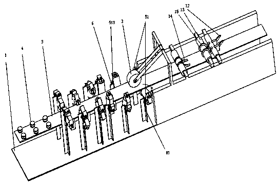 Sanitary coffin reinforcing plate processing device