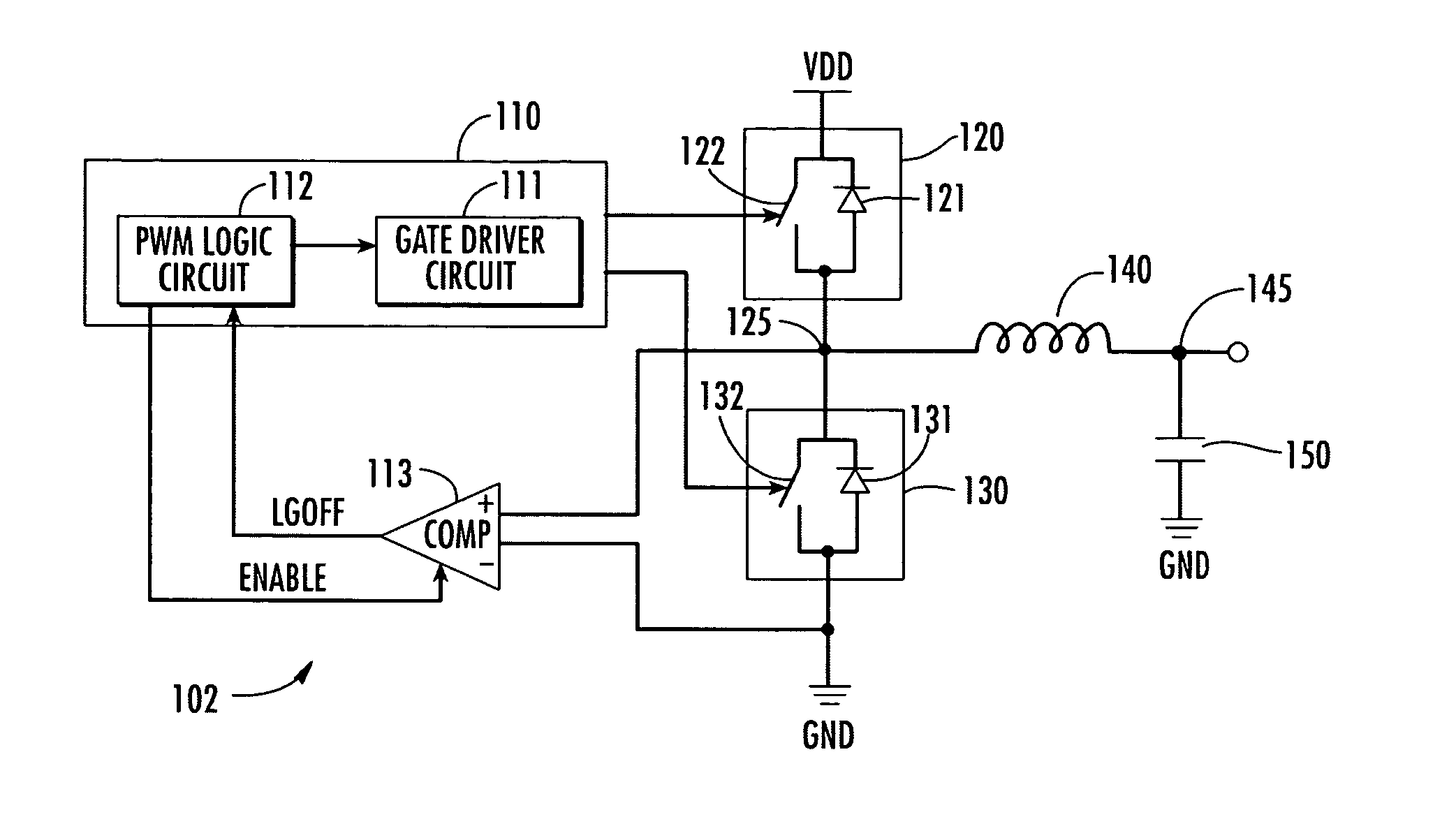 Enable pin using programmable hysteresis improvement