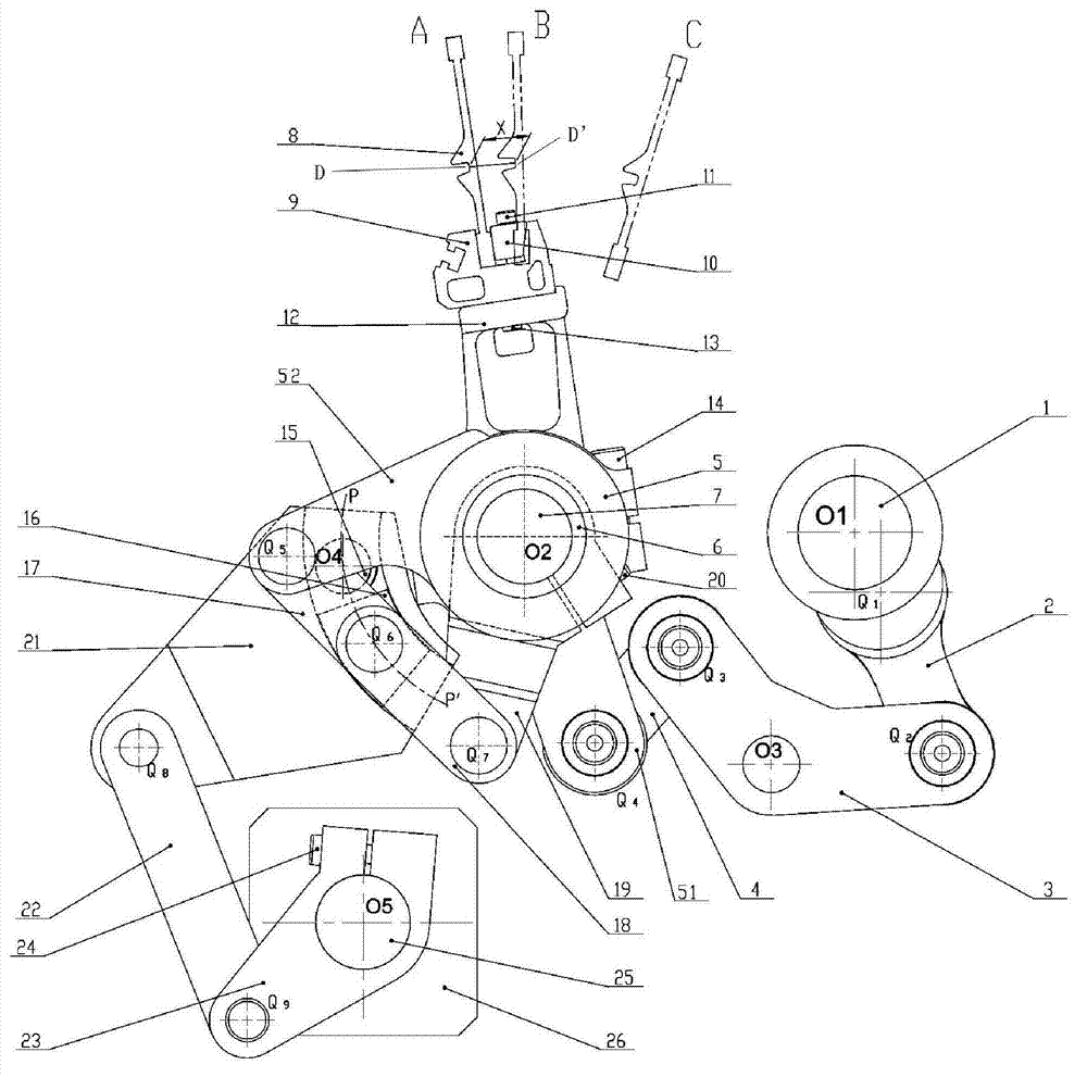 Looping mechanism of towel loom