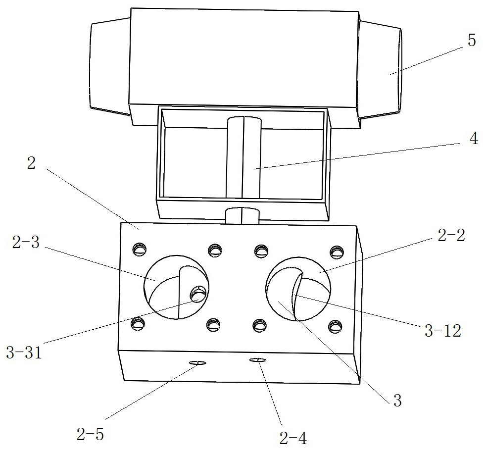 Two-position five-way negative pressure switching valve