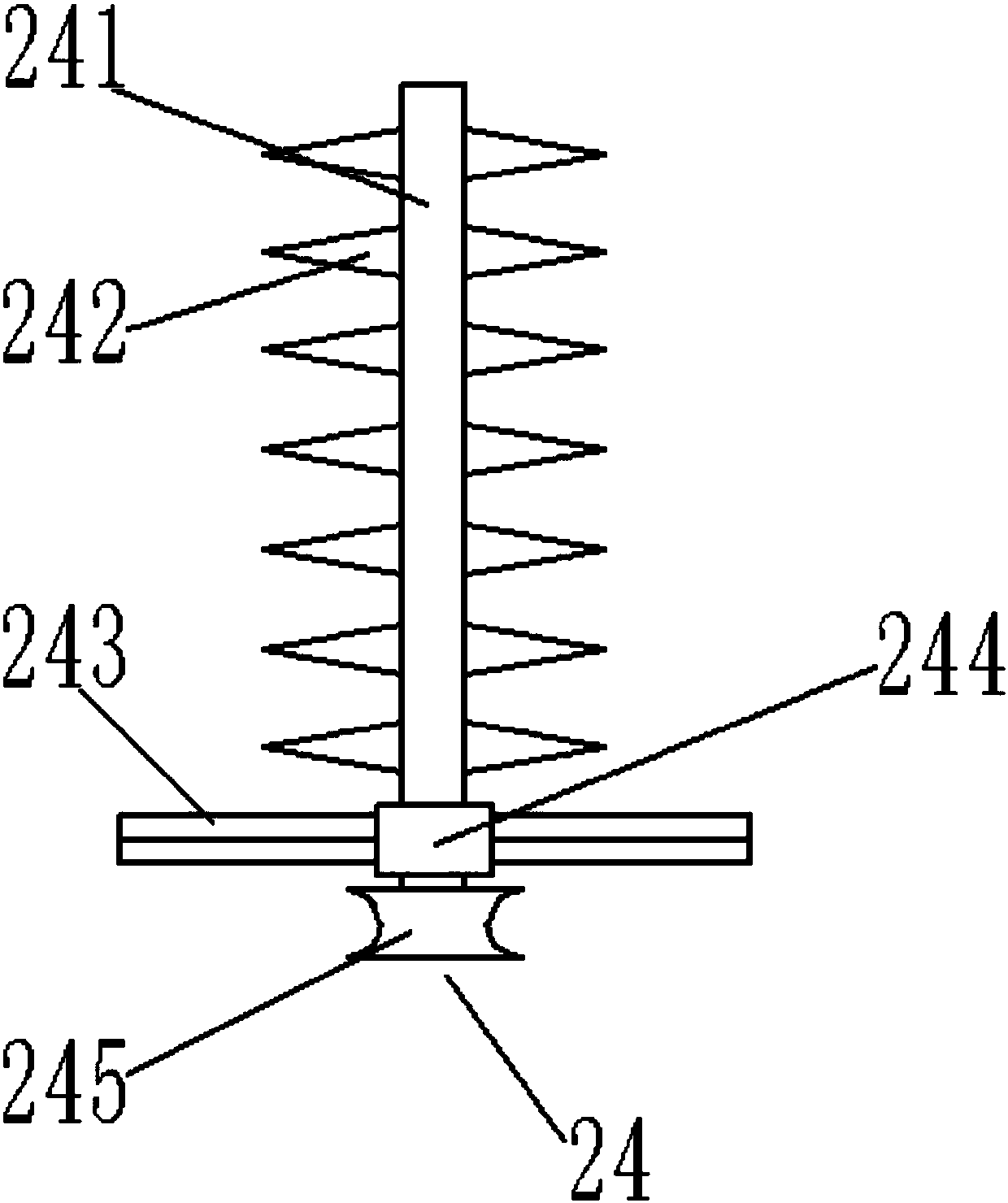 Two-stage chopping device of forage grass for animal husbandry