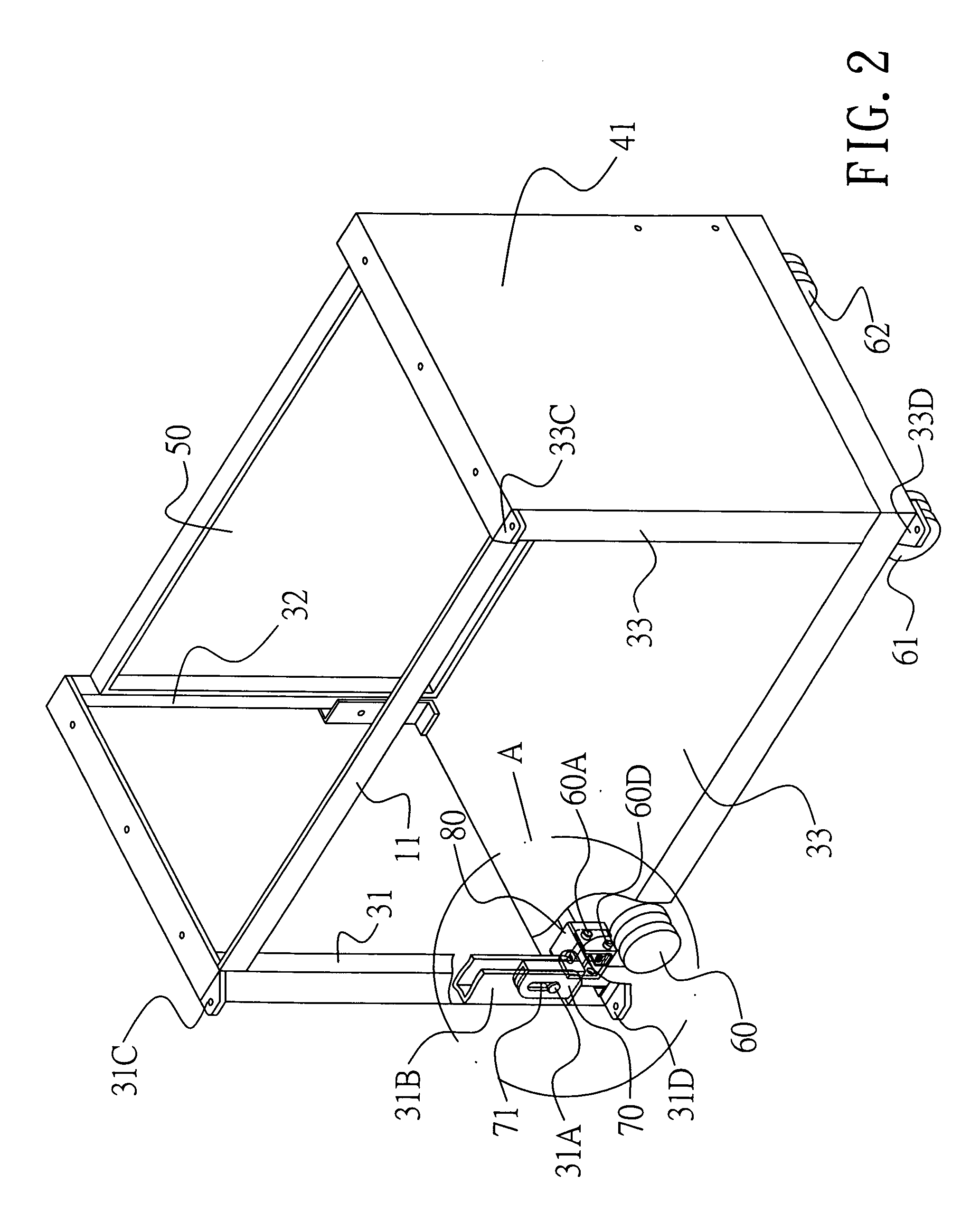 Barbecue device having foldable cart