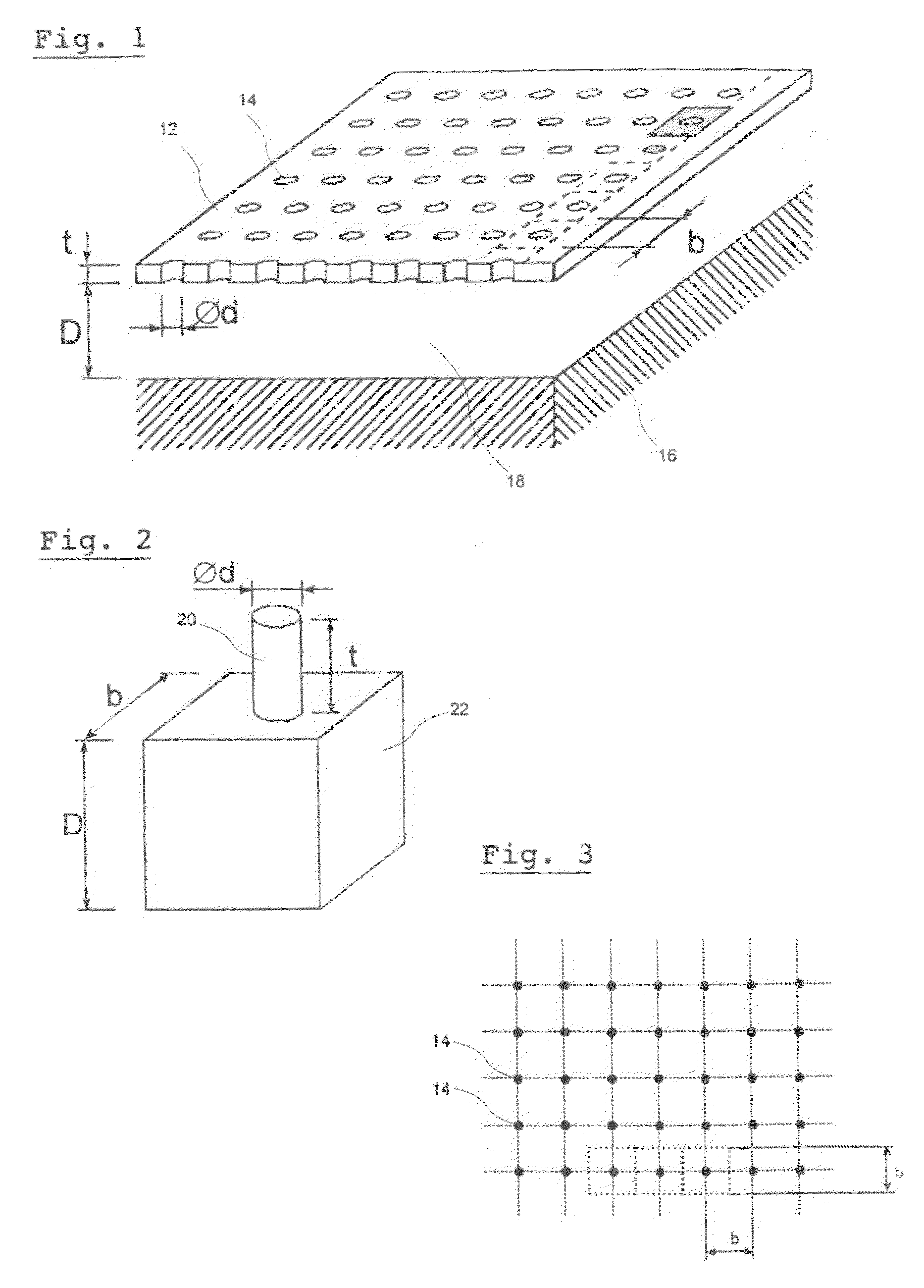 Sandwiich panel for sound absorption