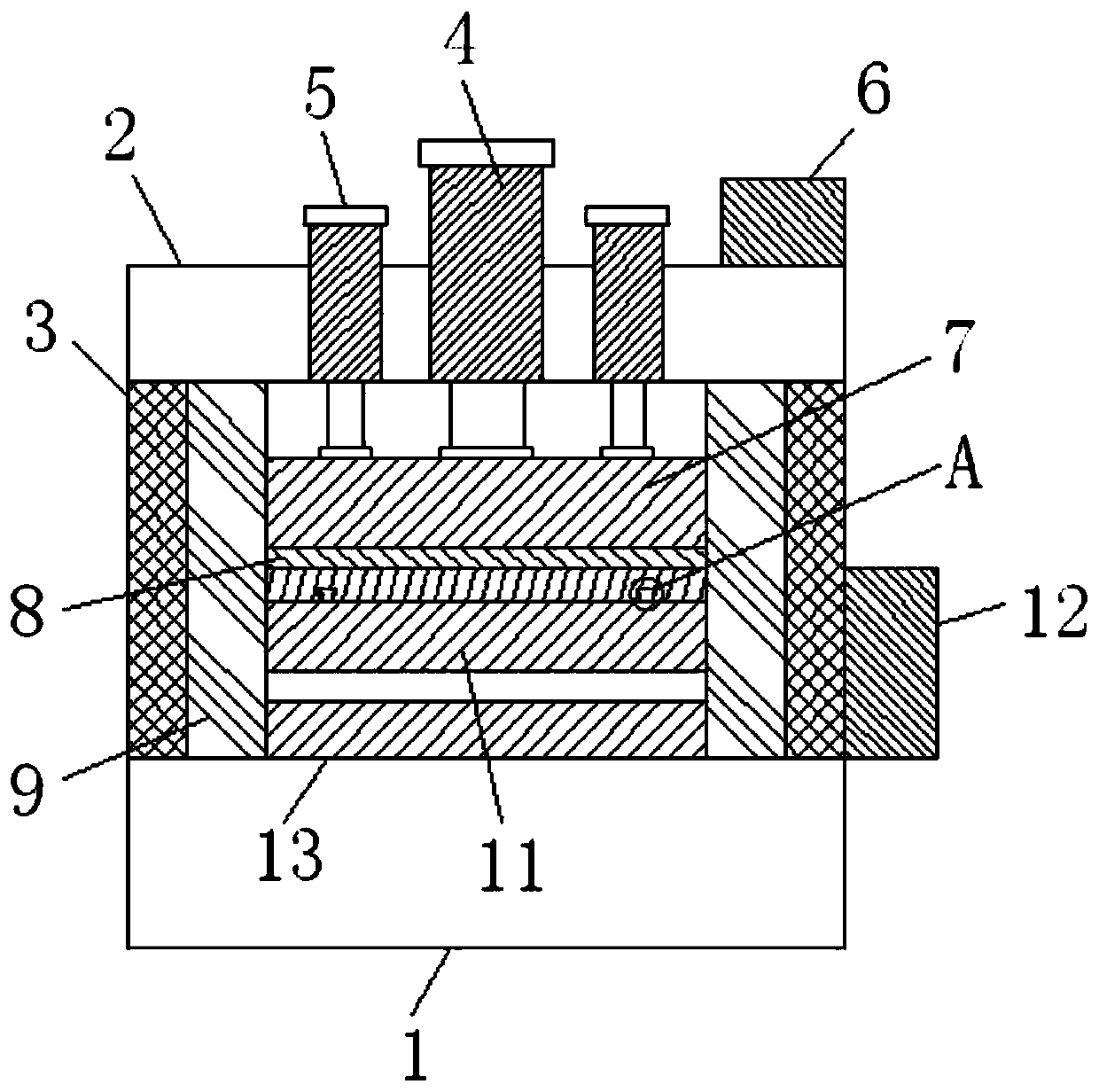 A hydraulic press for interior parts of high-speed EMU trains