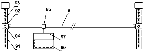 Combined physical training equipment for student dormitory