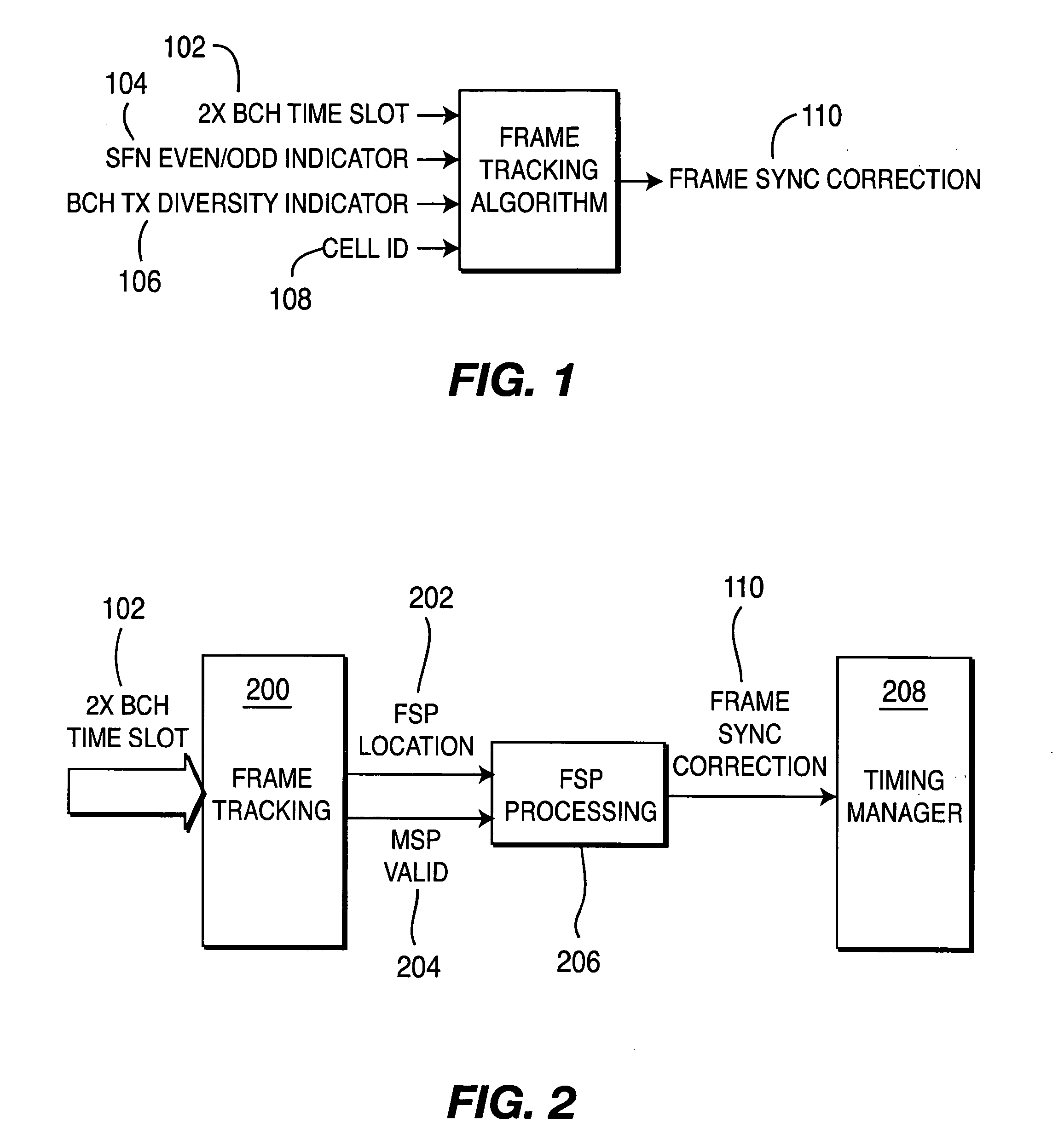 Efficient frame tracking in mobile receivers