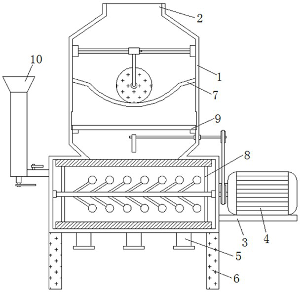 Nano-material modified thermal insulation interior wall coating material and processing device