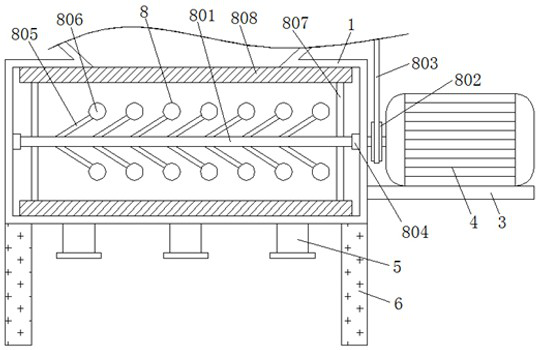 Nano-material modified thermal insulation interior wall coating material and processing device