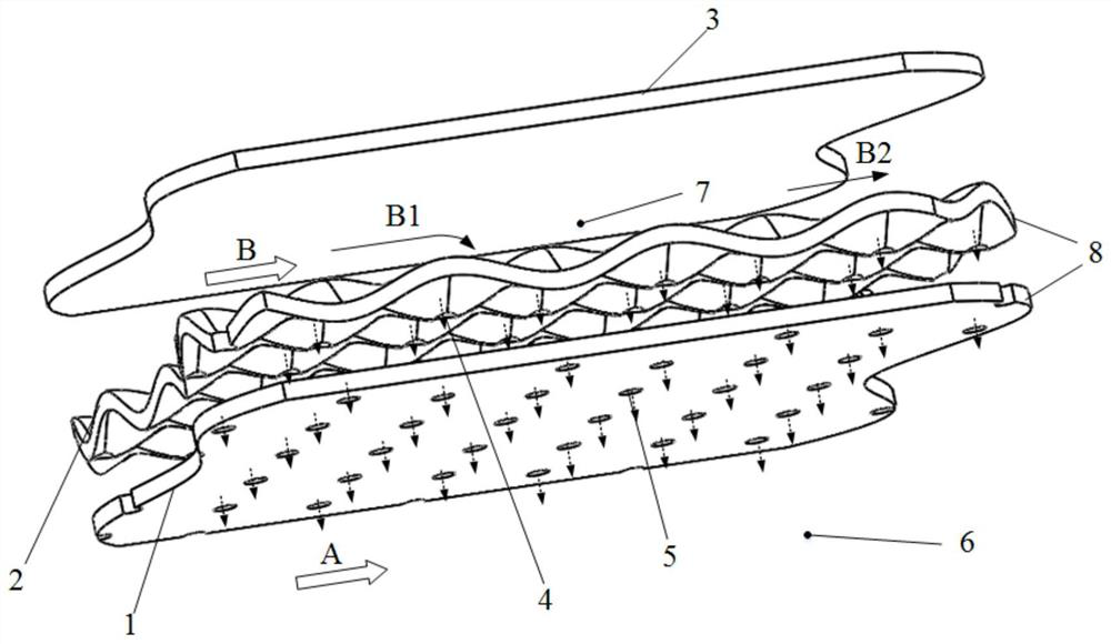 A Double Wall Cooling Structure for Jet Engine Vectoring Nozzle