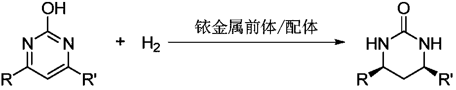 Method for synthesizing chiral cyclic urea by asymmetric hydrogenation of 2-hydroxy pyrimidine compounds catalyzed by iridium